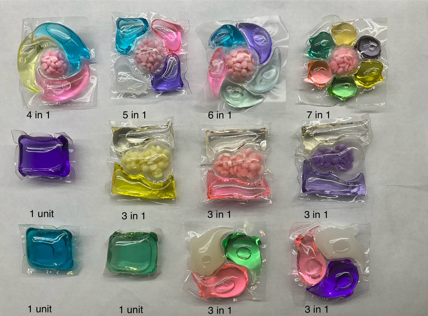 B2B : Pack d'essai de plusieurs types de dosettes de lavage