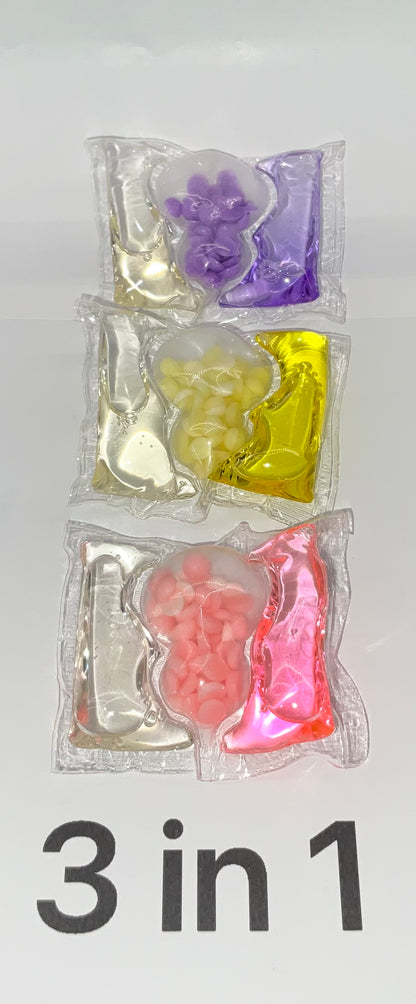 3 en 1 avec perles parfumées