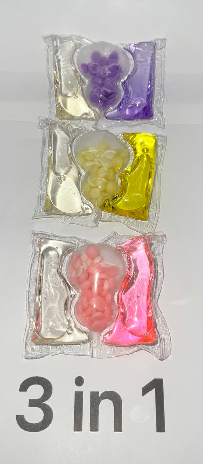 3 en 1 avec perles parfumées