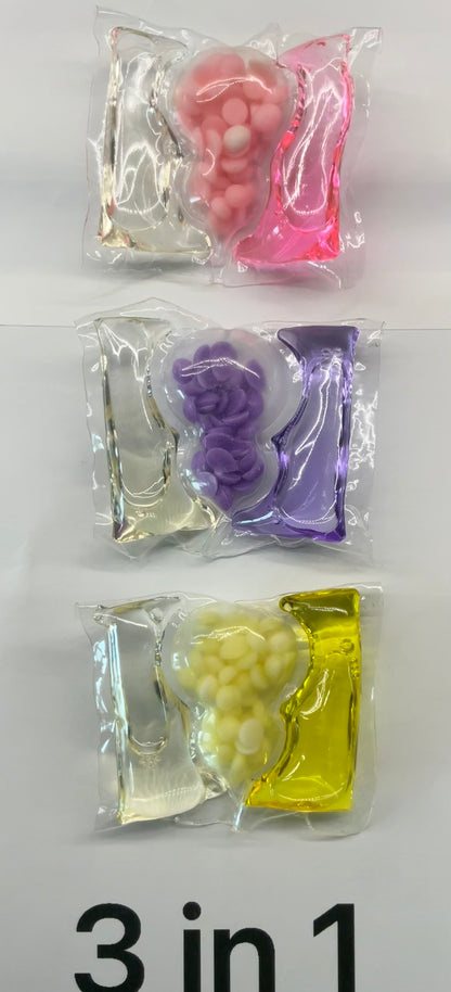 3 en 1 avec perles parfumées